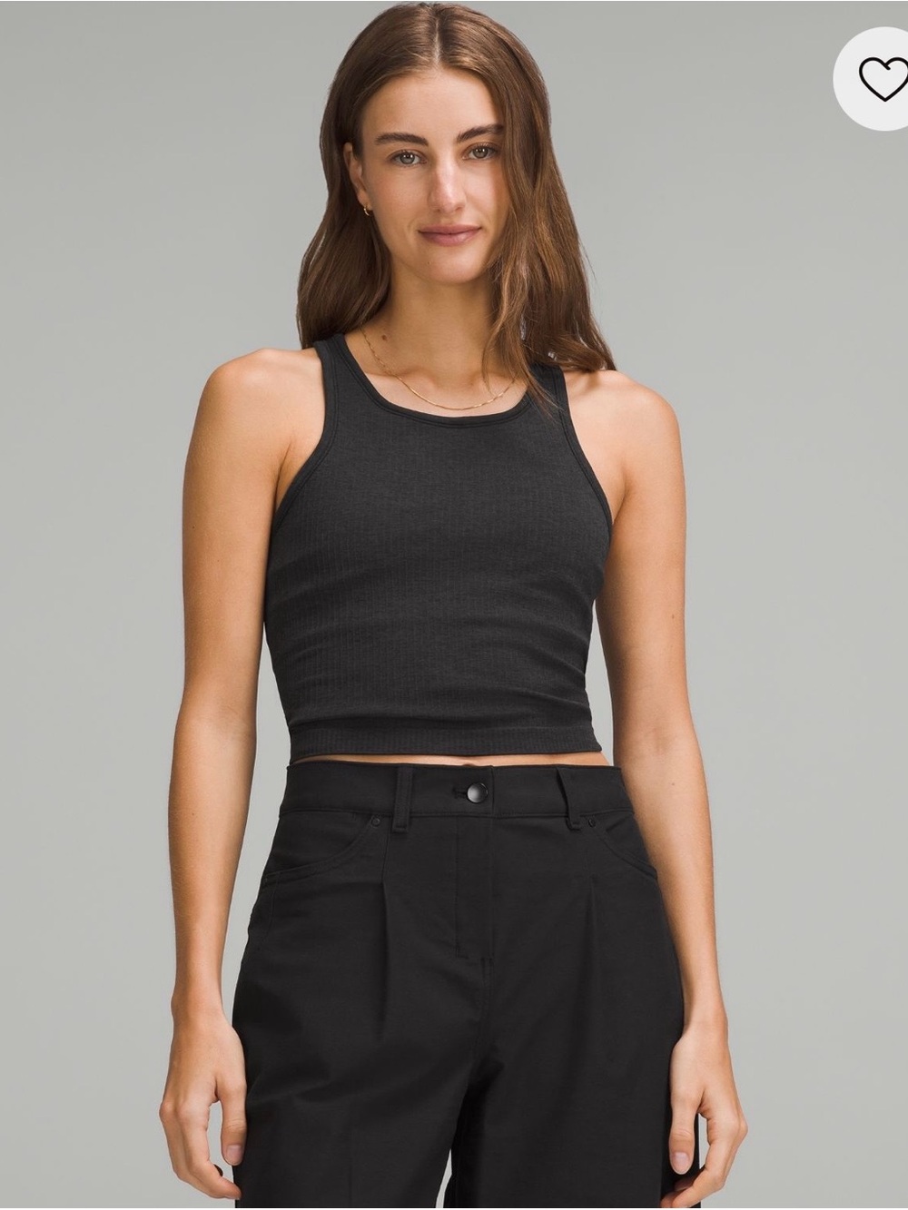 Lululemon Ebb to Street Cropped Racerback Tank Top